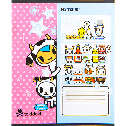 Зошит шкільний Kite tokidoki TK22-235, 12 аркушів, коса лінія
