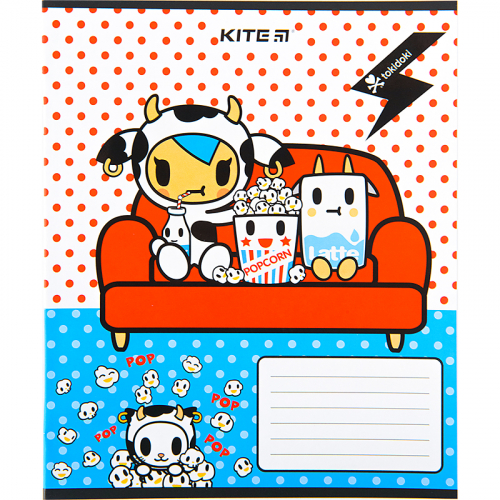 Зошит шкільний Kite tokidoki TK22-235, 12 аркушів, коса лінія