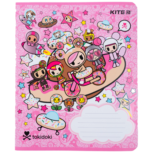 Зошит шкільний Kite tokidoki TK23-236, 18 аркушів, клітинка