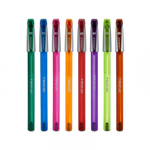 Ручка кулькова Unimax Trio Neon DC UX-107-02, синя