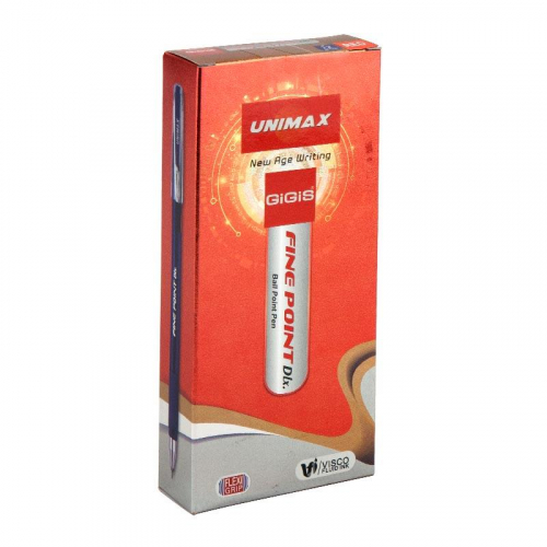 Ручка кулькова Unimax Fine Point Dlx. UX-111-06, червона