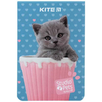 Блокнот Kite Studio Pets SP23-224, 48 аркушів, клітинка