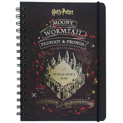 Блокнот на спіралі Harry Potter HP24-190, A5, 80 аркушів, клітинка