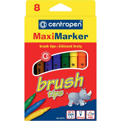 Фломастери-пензлики Centropen 8773/08 Brush 8 кол.