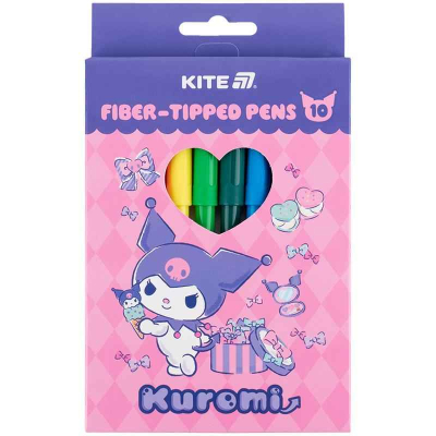 Фломастери Kite Kuromi HK25-455, 10 кольорів