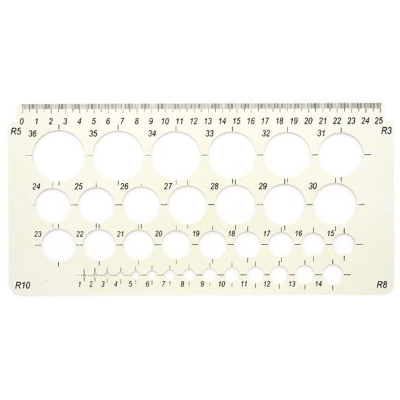Лінійка-трафарет Атлас AS-0246, К-9060м
