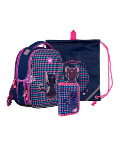 Набір колекційний YES H-100_Collection Fantastic Kitty 559797 (рюкзак, сумка, пенал)
