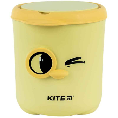 Настільний контейнер для сміття Kite K24-011-2, жовтий