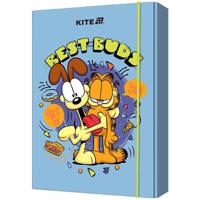 Папка для зошитів на гумці Kite Garfield GF25-210, картон
