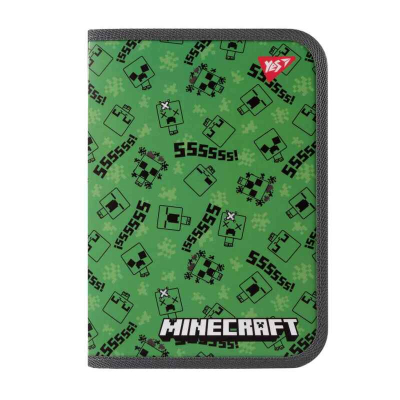 Папка для зошитів пластикова на блискавці Yes Minecraft Creepers 492203, В5