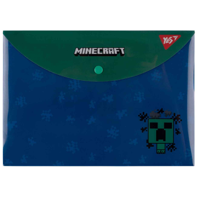 Папка конверт Yes Minecraft Creeper B5 на кнопці , 492225