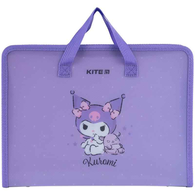 Папка-портфель на блискавці Kite Kuromi HK24-202, 1 відділення, A4