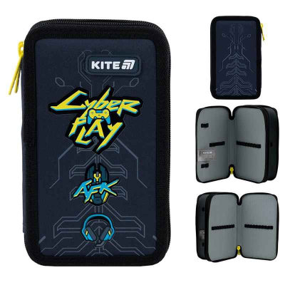 Пенал без наповнення Kite Cyber K25-623-4, 2 відділення