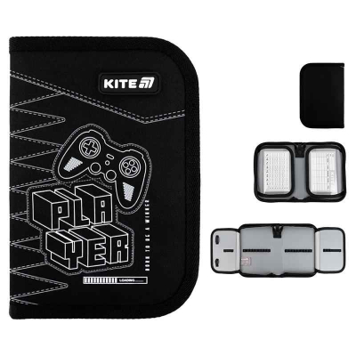 Пенал школьный Kite Player K25-622-6 без наполнения,1 отделение, 2 отворота