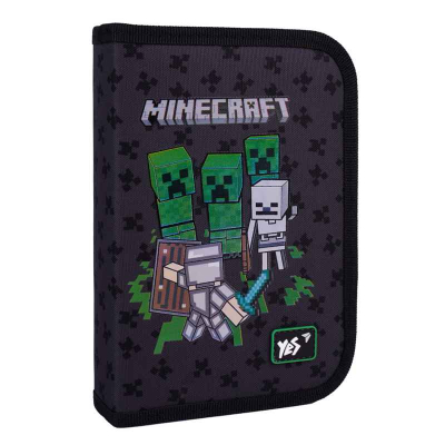 Пенал шкільний Yes Minecraft Team HP-03, 533622 одинарний із клапаном