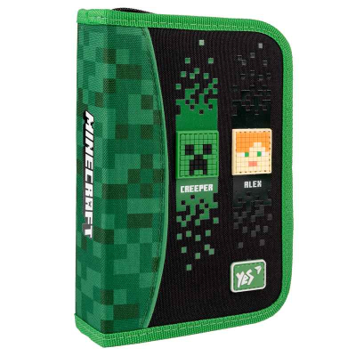 Пенал твердий YES Minecraft HP-02, 533614 одинарний без клапана