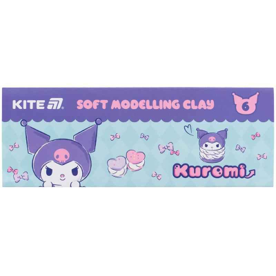 Пластилін Kite Kuromi HK24-081, 6 кольорів, 120 г