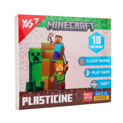 Пластилін Yes Minecraft 540662, 10 кольорів 200 г