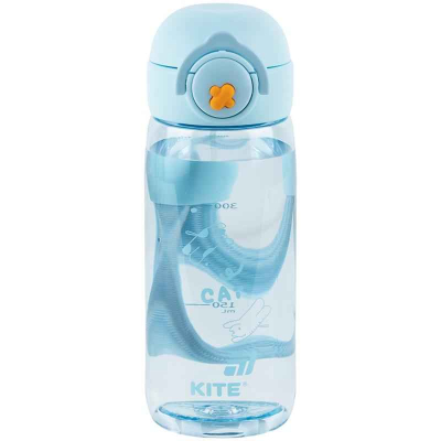 Пляшечка для води Kite K25-1236-2, 480 мл, блакитна
