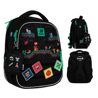 Рюкзак шкільний каркасний Kite Education Pixel Game K25-555S-4