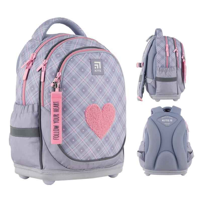 Рюкзак шкільний Kite Education Fluffy Heart K24-724S-1