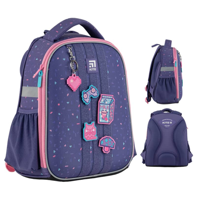 Рюкзак шкільний каркасний Kite Education Pixel Love K24-555S-3