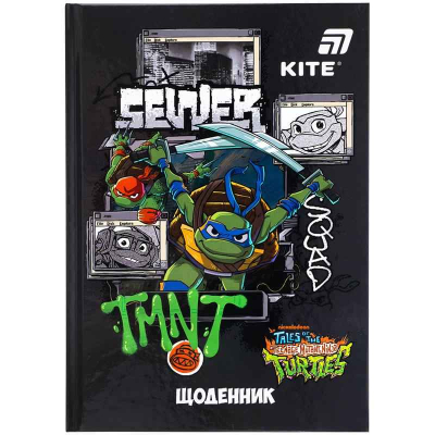 Щоденник шкільний Kite Ninja Turtles NT25-262, тверда обкладинка