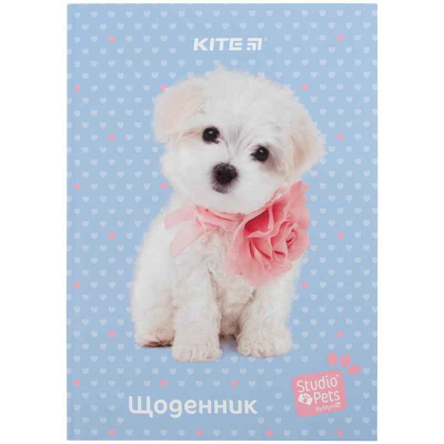 Щоденник шкільний Kite Studio Pets SP24-262-3, тверда обкладинка