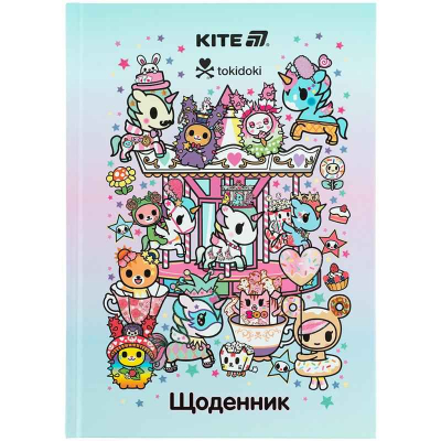 Щоденник шкільний Kite tokidoki TK25-262, тверда обкладинка