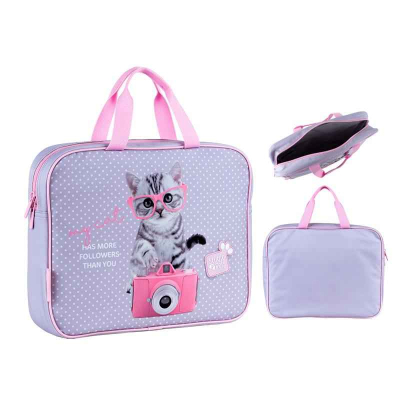 Шкільна текстильна сумка Kite Studio Pets SP24-589, 1 відділення, A4