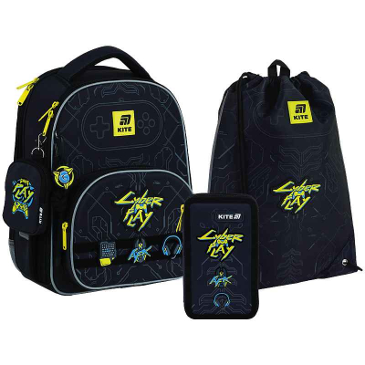 Шкільний набір Kite Cyber SET_K25-556M-2 (рюкзак, пенал, сумка)