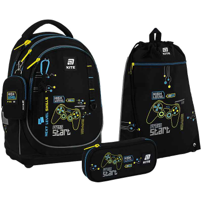 Шкільний набір Kite Good Game SET_K25-724S-4 (рюкзак, пенал, сумка)