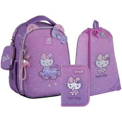 Шкільний набір Kite Hello Kitty SET_HK25-555S (рюкзак, пенал, сумка)
