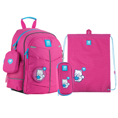 Шкільний набір Kite Kitten & Clew SET_K24-771S-2 (рюкзак, пенал, сумка)