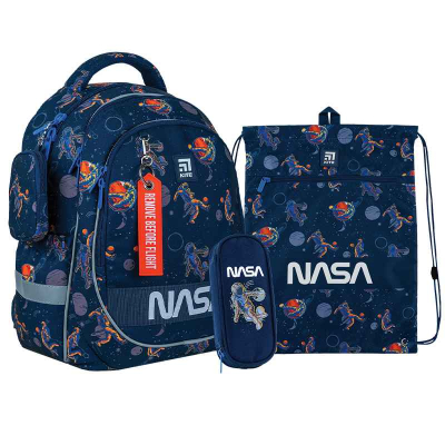 Шкільний набір Kite NASA SET_NS24-700M (рюкзак, пенал, сумка)