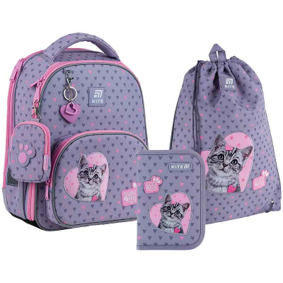 Шкільний набір Kite Studio Pets SET_SP25-556M (рюкзак, пенал, сумка)
