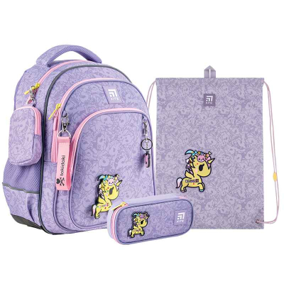 Шкільний набір Kite tokidoki SET_TK24-763S (рюкзак, пенал, сумка)