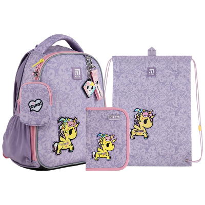 Шкільний набір Kite Tokidoki SET_TK24-555S (рюкзак, пенал, сумка)