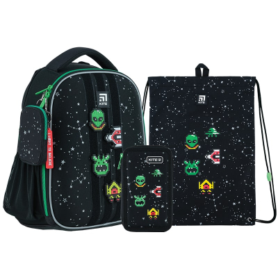 Шкільний набір Kite UFO SET_K24-555S-7 (рюкзак, пенал, сумка)
