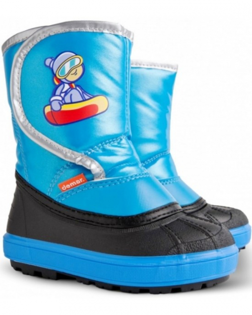 Чоботи Demar Snowboarder Зимові блакитні 1505b