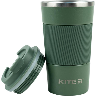 Термокружка Kite K23-458-08, 510 мл, сіро-зелена