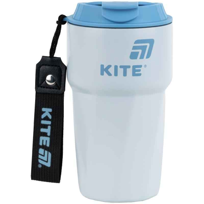 Термокружка Kite K25-1220-2, 450 мл, сіро-блакитна