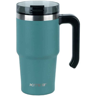 Термокружка з ручкою Kite K24-1207-3, 600 мл, зелена