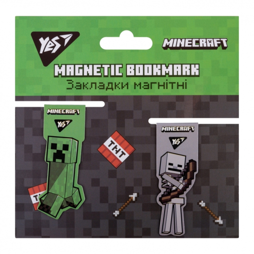 Закладки магнітні YES Minecraft 707828, 2шт