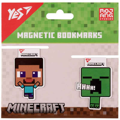 Закладки магнітні Yes Minecraft Creeper 708101, 2шт