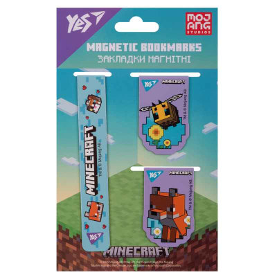 Закладки магнітні Yes Minecraft.Spring 708344, 3 шт