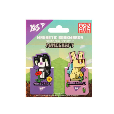 Закладки магнітні YES Minecraft.Spring 708446, висікання, 2 шт