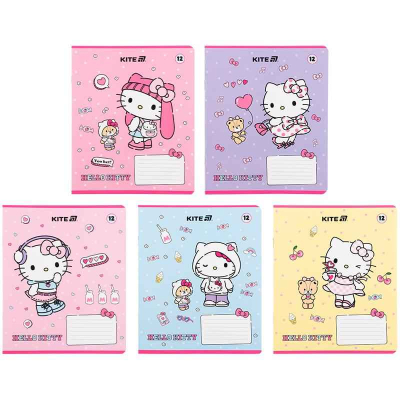 Зошит шкільний Kite Hello Kitty HK25-232-1, 12 аркушів, клітинка