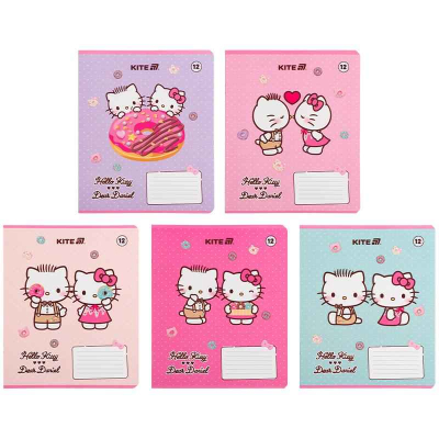 Зошит шкільний Kite Hello Kitty HK25-232-2, 12 аркушів, клітинка