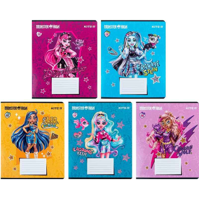 Зошит шкільний Kite Monster High MH24-234, 12 аркушів, лінія